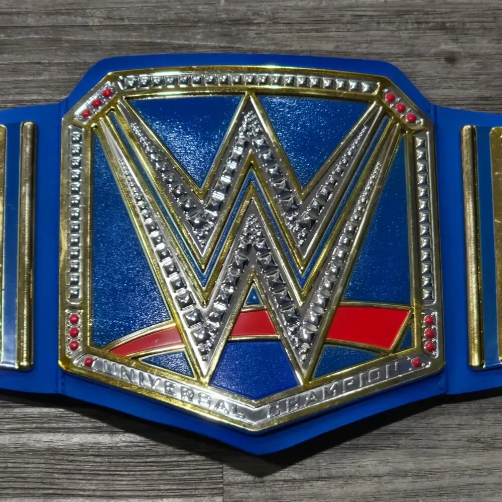 WWE Universal Championship Blue Toy Title Belt | Halloween Costume Accessory